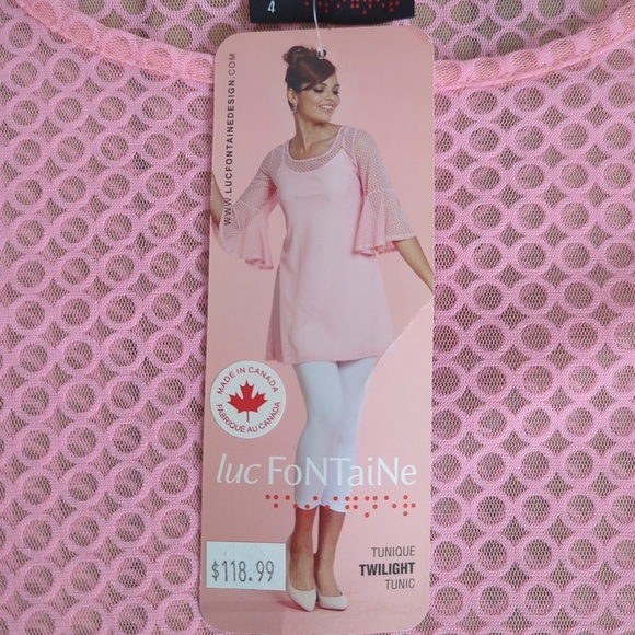 Luc Fontaine Pink Twilight Tunic Dress - Picture 2 of 9